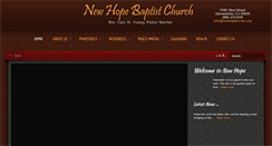 Desktop Screenshot of newhopebc-sac.org